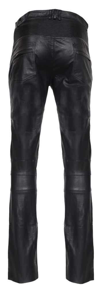 Men's leather pants Franklin, black in 3 colors, Bild 3
