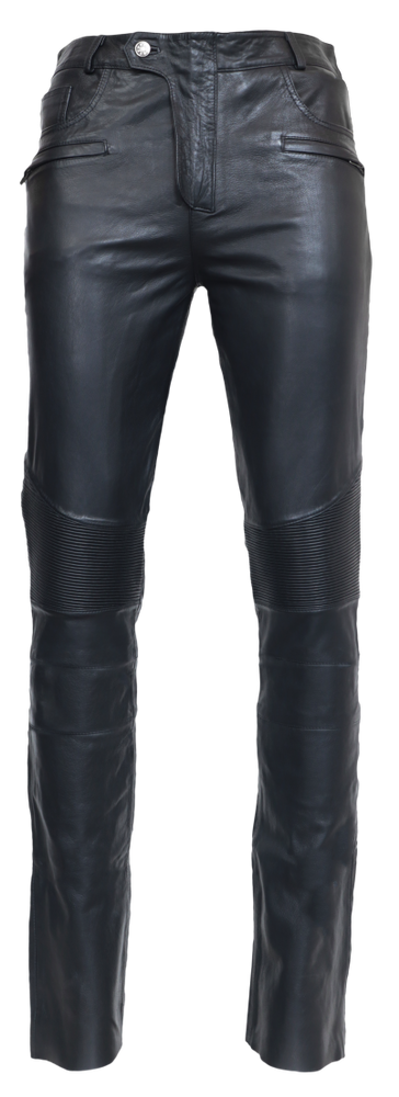 Men's leather pants Franklin, black in 3 colors, Bild 1