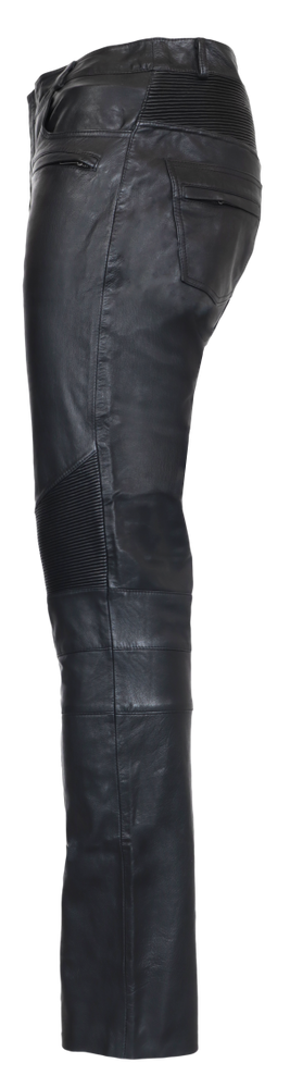 Men's leather pants Franklin, black in 3 colors, Bild 5