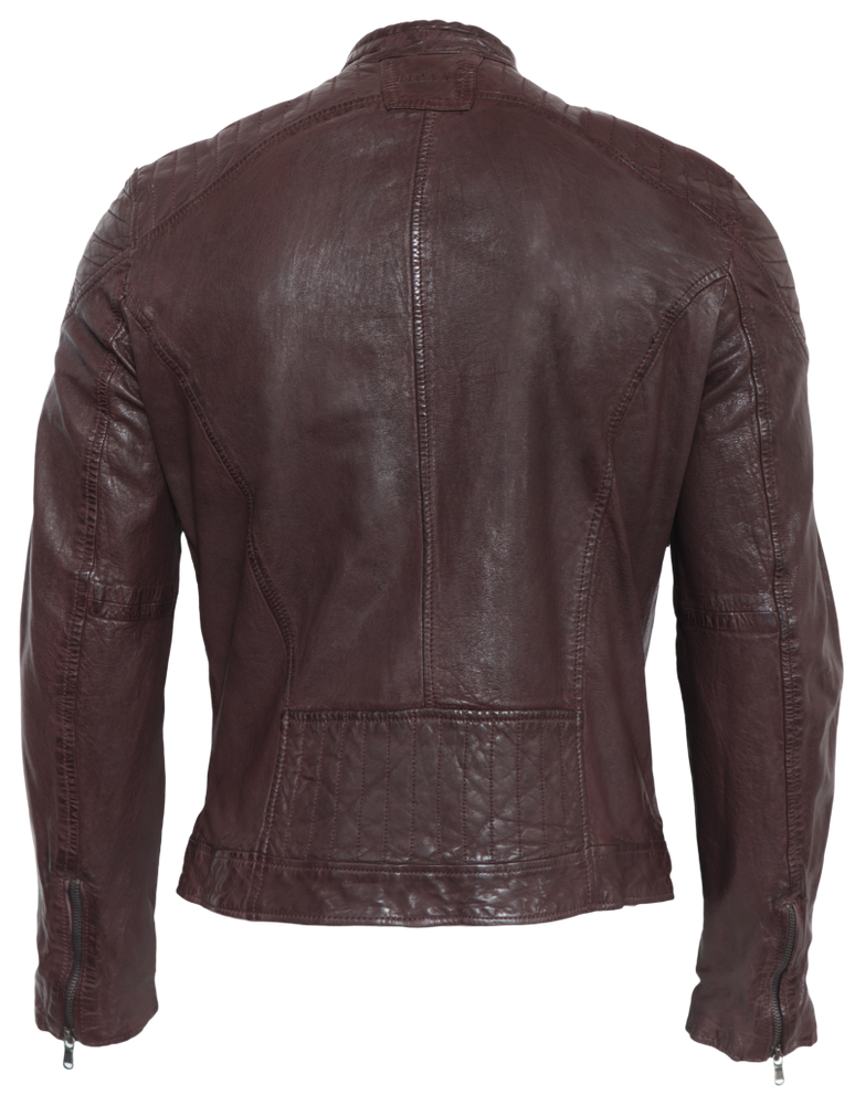 Men's leather jacket Gerry, brown in 2 colors, Bild 4