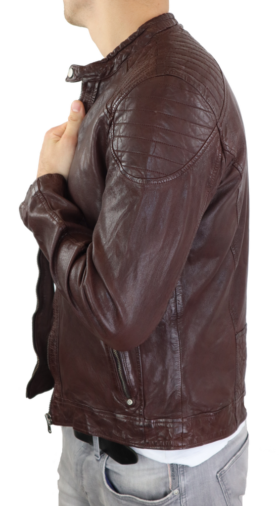 Herren-Lederjacke Gerry, Braun in 2 Farben, Bild 4