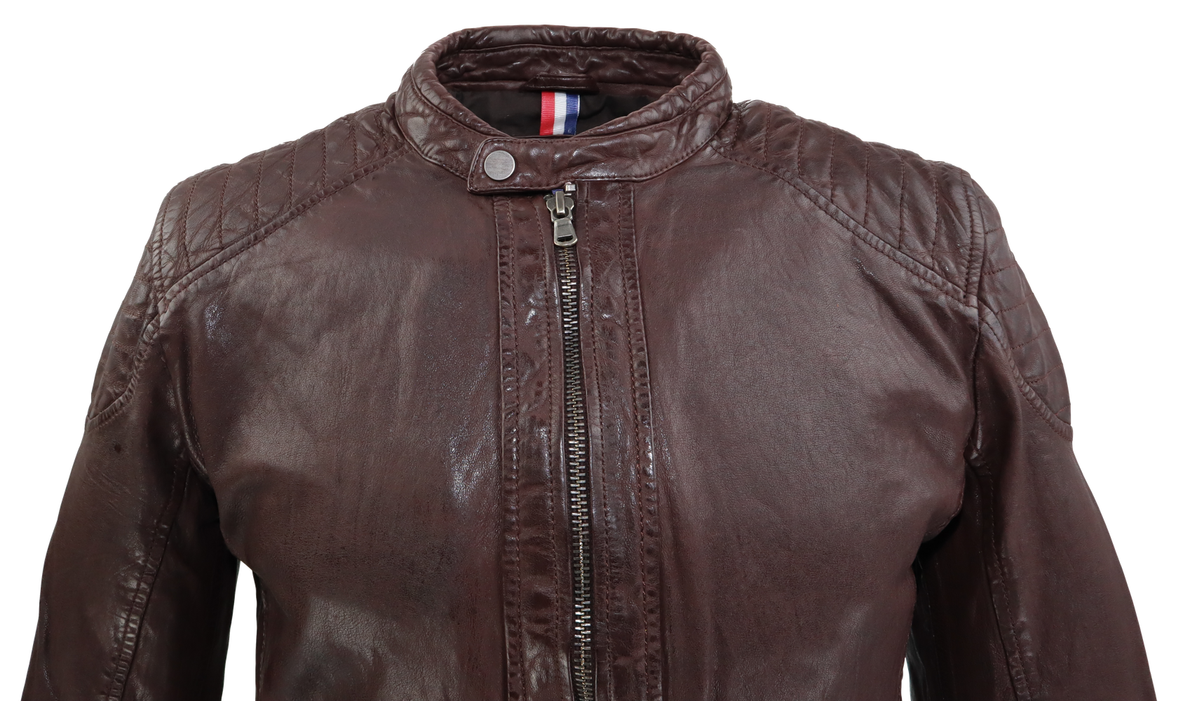 Men's leather jacket Gerry, brown in 2 colors, Bild 3