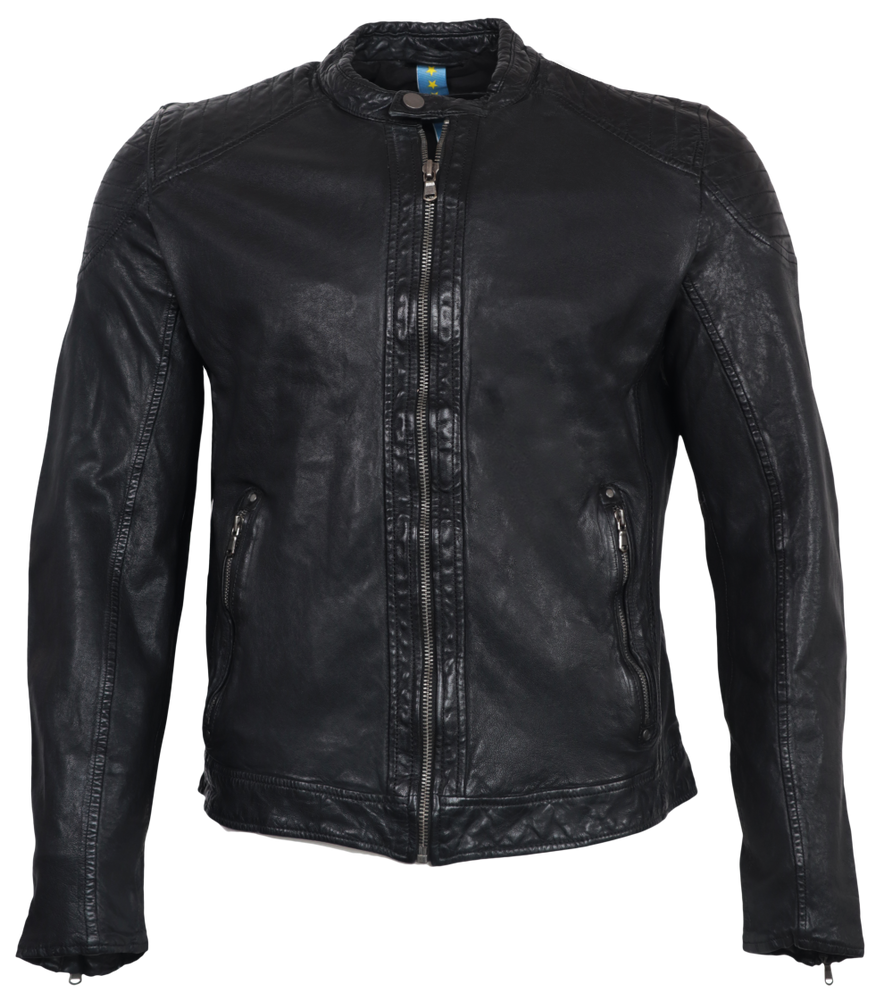 Men's leather jacket Gerry, black in 2 colors, Bild 1