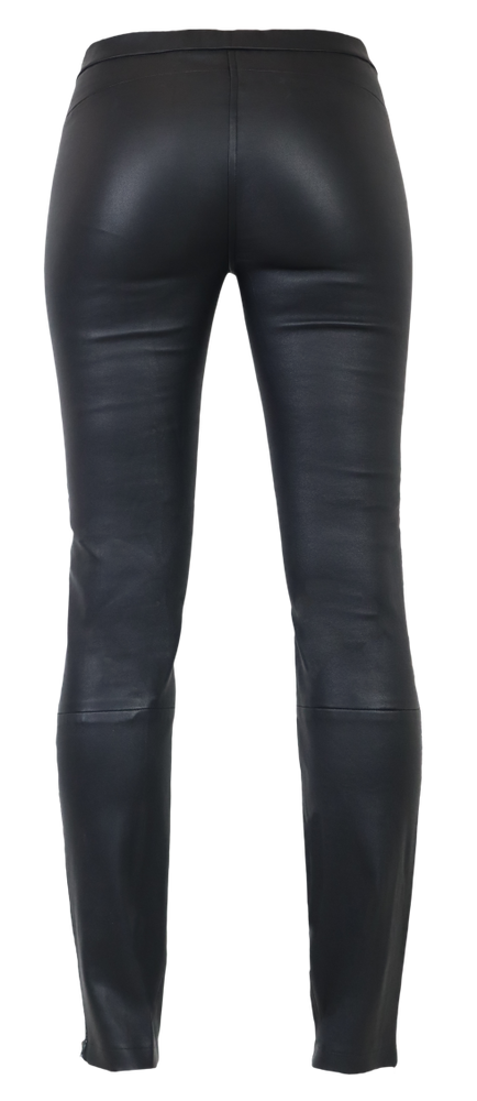 Ladies leather pants Havana (stretch), Black in 3 colors, Bild 3