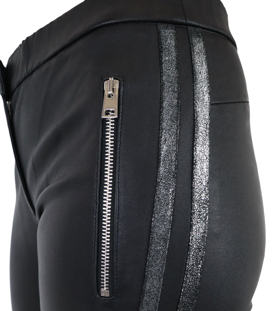 Ladies leather pants Havana (stretch), Black in 3 colors, Bild 5