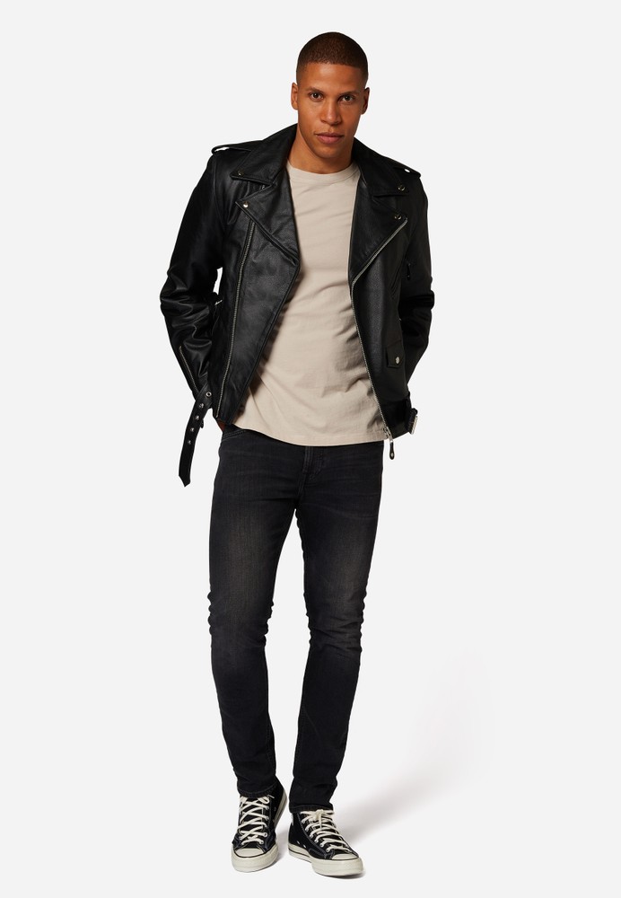 Men leather jacket Brando in 9 sizes, Bild 3