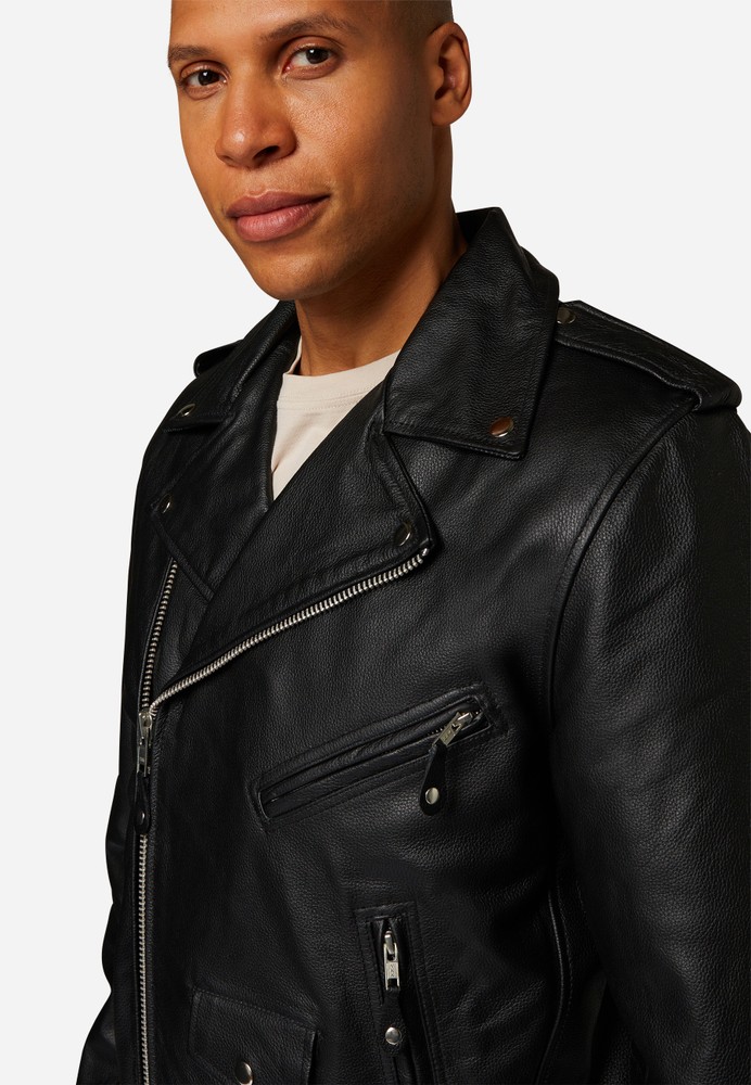 Men leather jacket Brando in 9 sizes, Bild 5