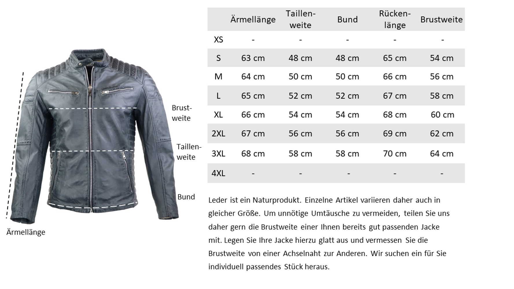 Men's leather jacket Cooper, gray in 6 colors, Bild 7