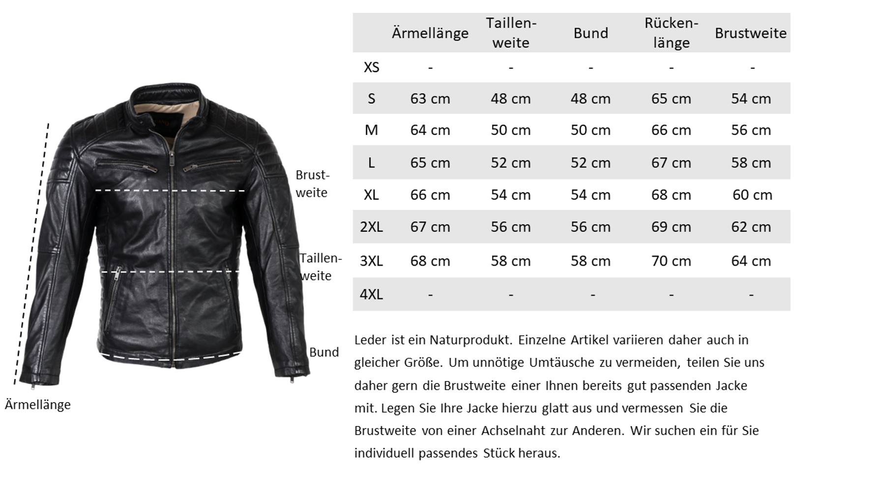 Men's leather jacket Cooper, black in 6 colors, Bild 7