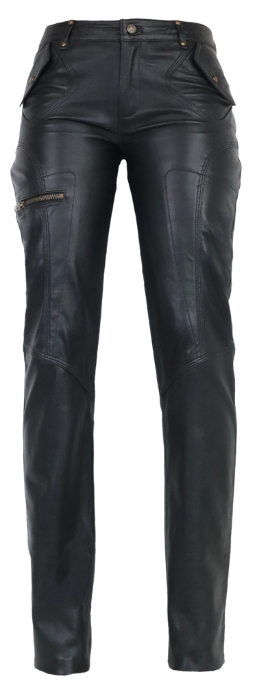 Damen-Lederhose Inspire, Schwarz in 1 Farbe, Bild 6