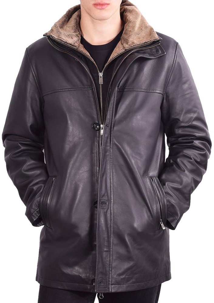 Herren-Lederjacke Jemenez, Schwarz in 2 Farben, Bild 1