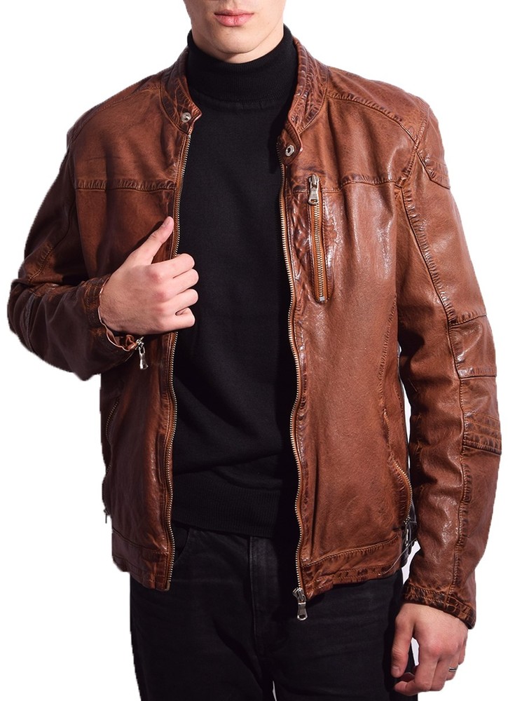 Herren-Lederjacke Josh, cognac in 2 Farben, Bild 2