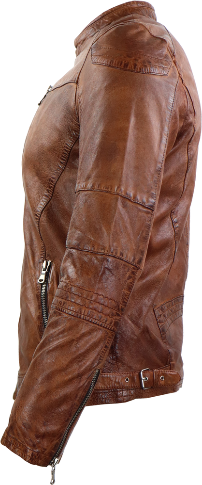 Herren-Lederjacke Josh, cognac in 2 Farben, Bild 4