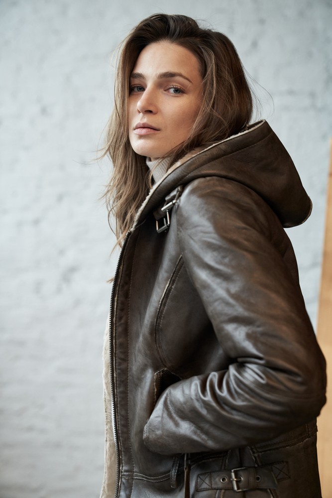 Damen-Lederjacke Jule, Olive Grün in 4 Farben, Bild 2