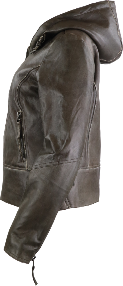 Damen-Lederjacke Jule, Olive Grün in 4 Farben, Bild 5