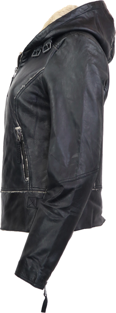 Damen-Lederjacke Jule, Schwarz in 4 Farben, Bild 2