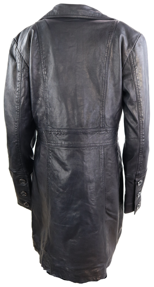 Ladies leather coat Lucy, black in 6 colors, Bild 2