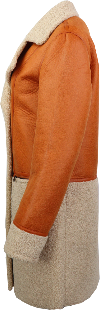 Textile jacket Nantes, cognac / teddy in 3 colors, Bild 2