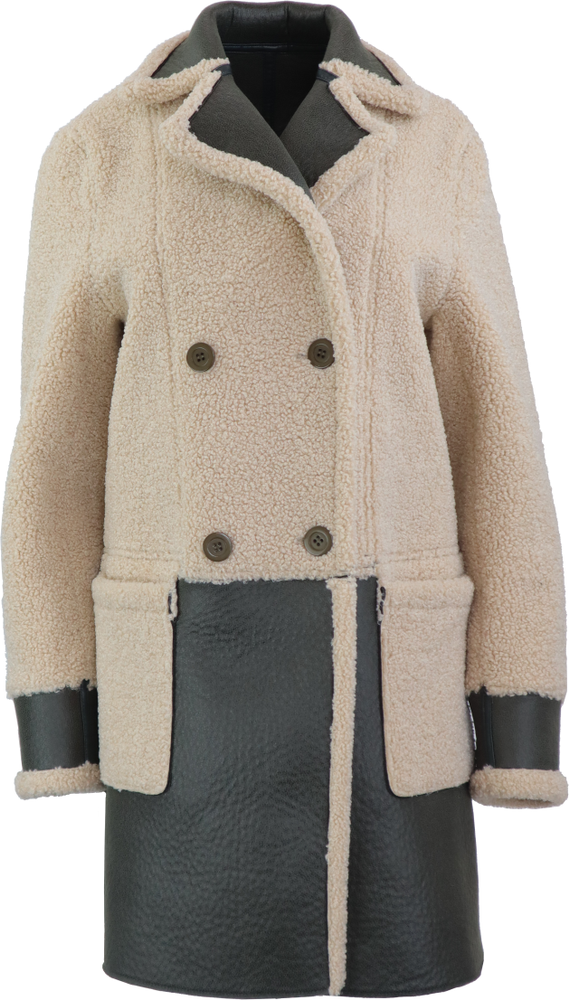Textile jacket Nantes, Olive Green / Teddy in 3 colors, Bild 4