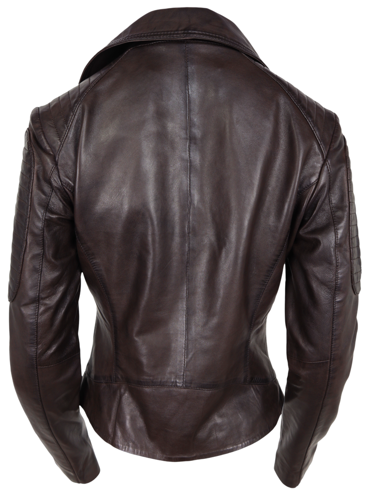 Damen-Lederjacke Nora, Braun in 4 Farben, Bild 5