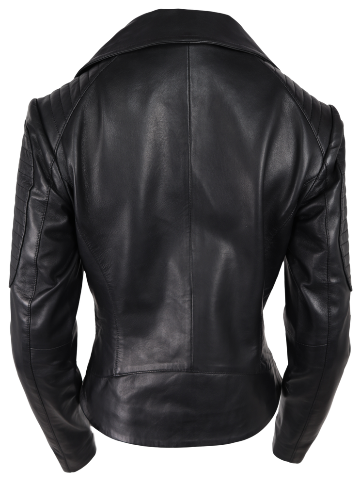 Damen-Lederjacke Nora, Schwarz in 4 Farben, Bild 3
