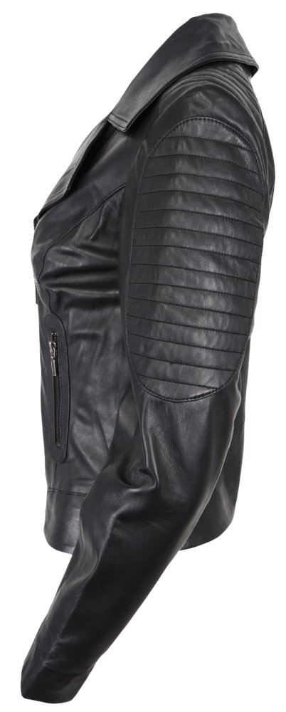 Damen-Lederjacke Nora, Schwarz in 4 Farben, Bild 2