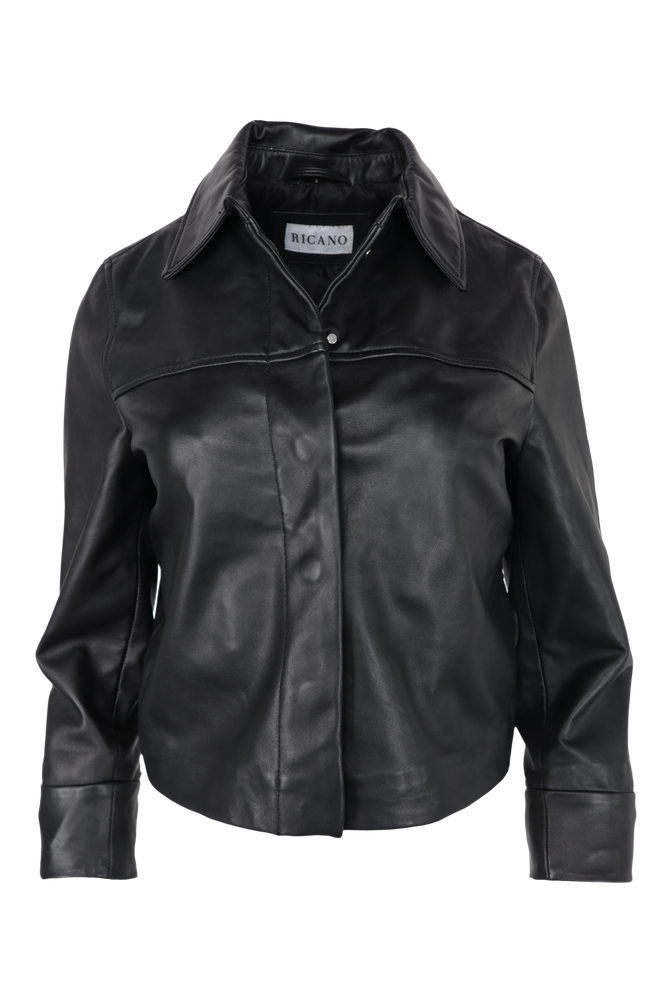 Damen-Lederjacke Phoebe, Schwarz in 1 Farben, Bild 2