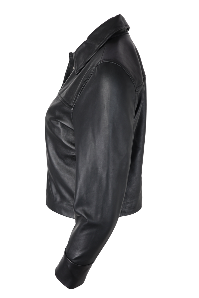 Damen-Lederjacke Phoebe, Schwarz in 1 Farben, Bild 3