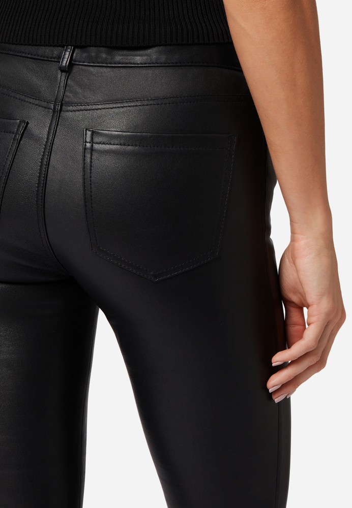 Ladies leather pants PND Stretch, Black in 1 colors, Bild 5
