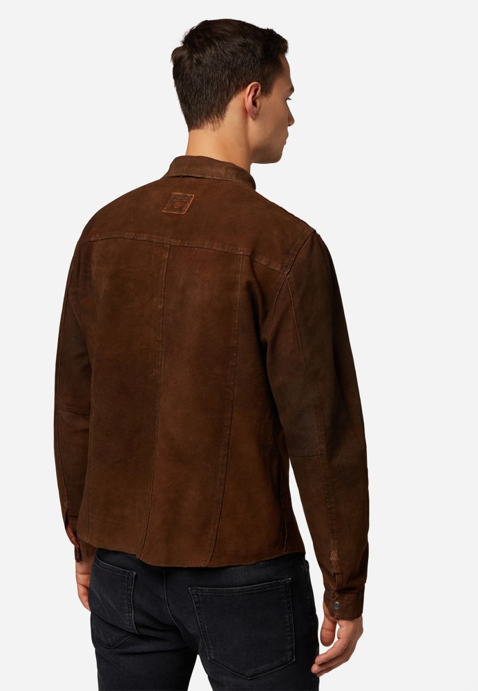 Reverse shirt, cognac in 3 colors, Bild 5