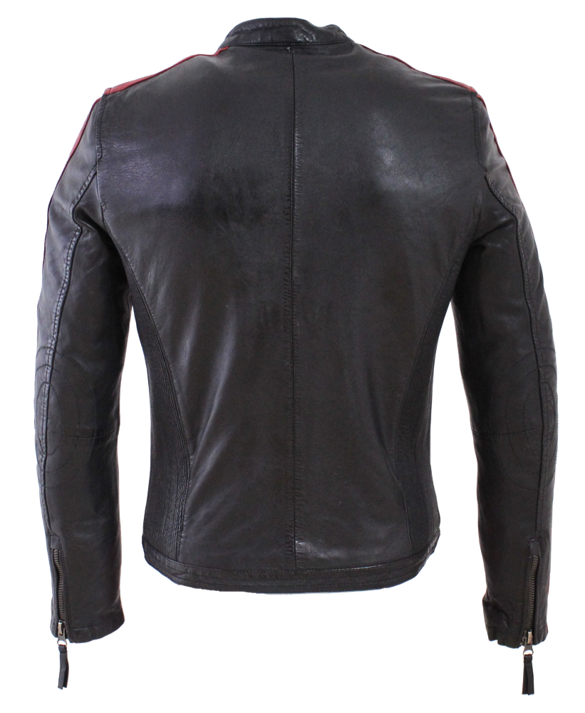 Herren-Lederjacke Rica, Schwarz in 2 Farben, Bild 3