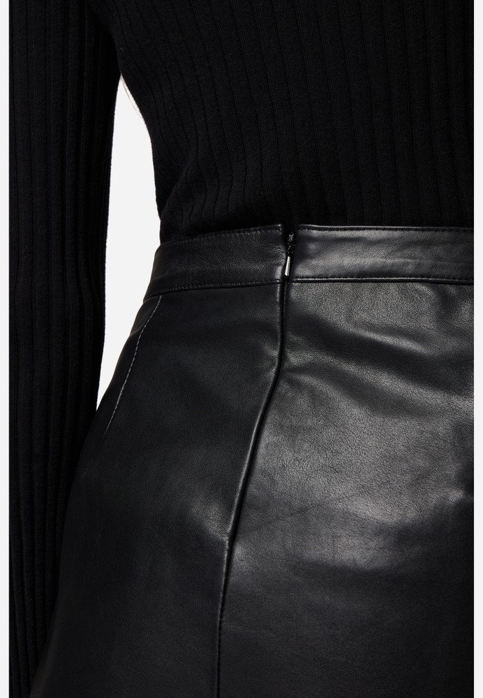 Ladies Leather Skirt RK-05 Skirt, Black in 1 colors, Bild 5