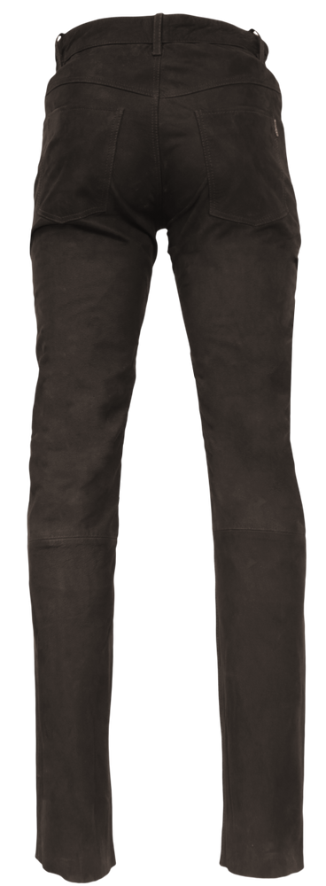 Men's leather pants Jeans 01 (Nubuck), Brown in 5 colors, Bild 3