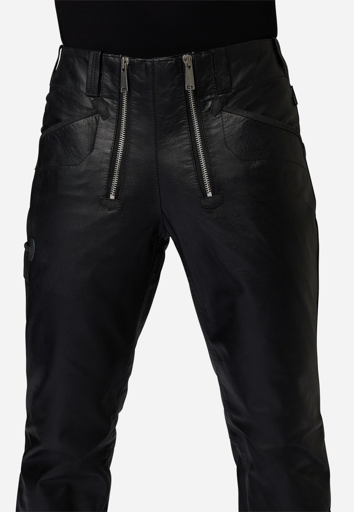Men's leather pants RT-105, nappa in 2 qualityn, Bild 4