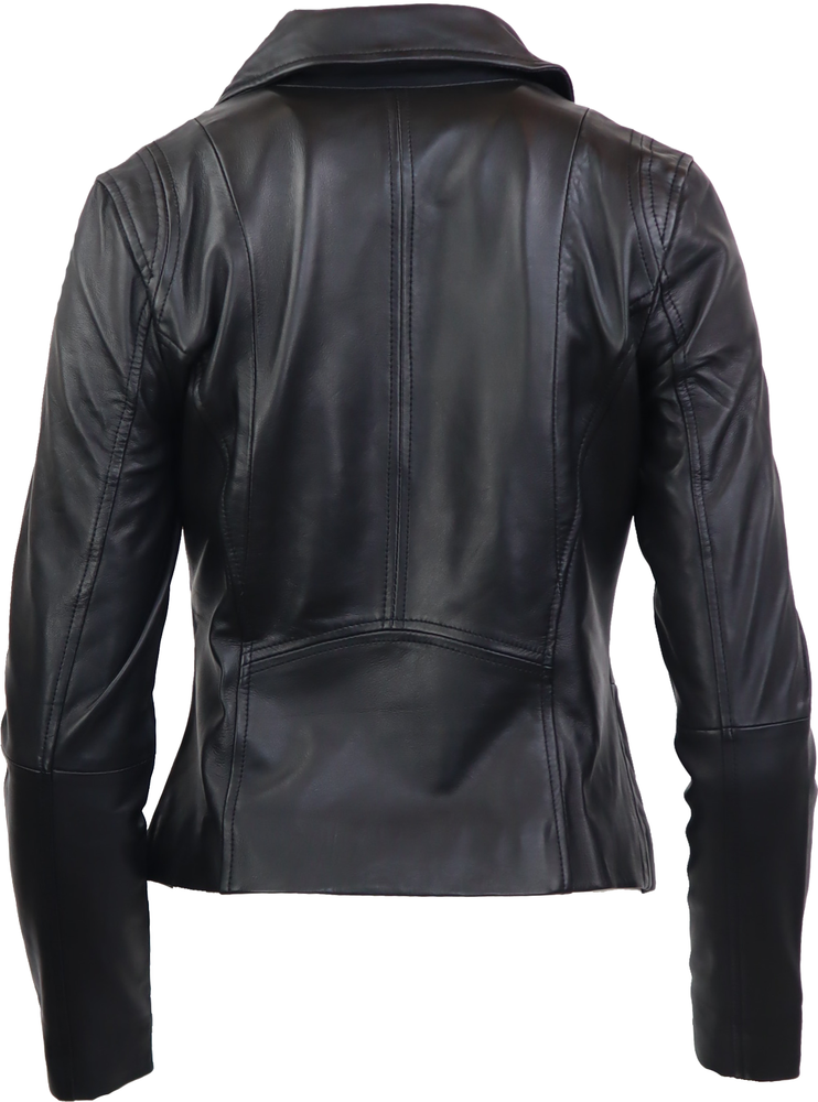 Damen-Lederjacke Sally, Schwarz in 4 Farben, Bild 3