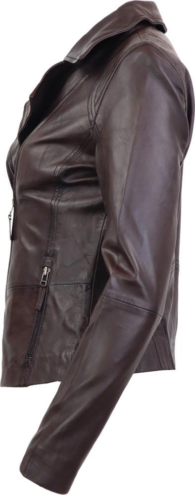 Damen-Lederjacke Sally, Braun in 4 Farben, Bild 2