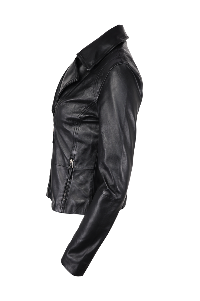 Damen-Lederjacke Sally, Schwarz in 4 Farben, Bild 2