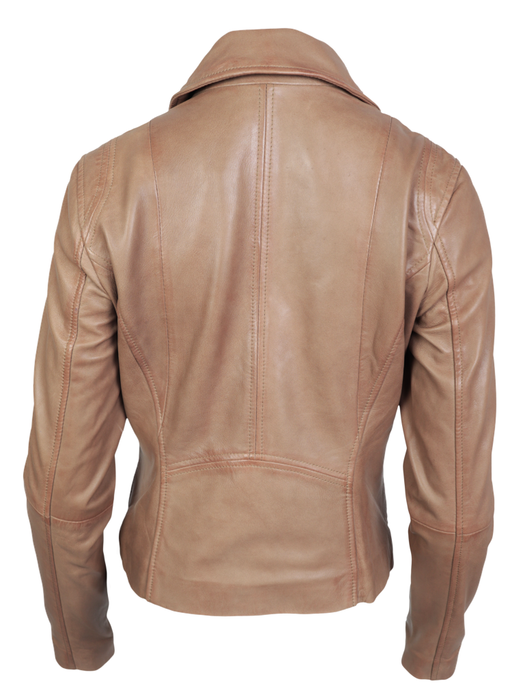 Damen-Lederjacke Sally, Taupe in 4 Farben, Bild 3