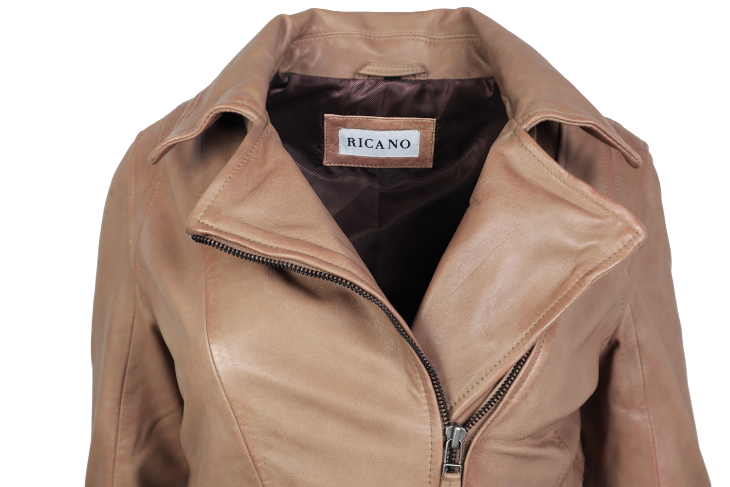 Damen-Lederjacke Sally, Taupe in 4 Farben, Bild 2