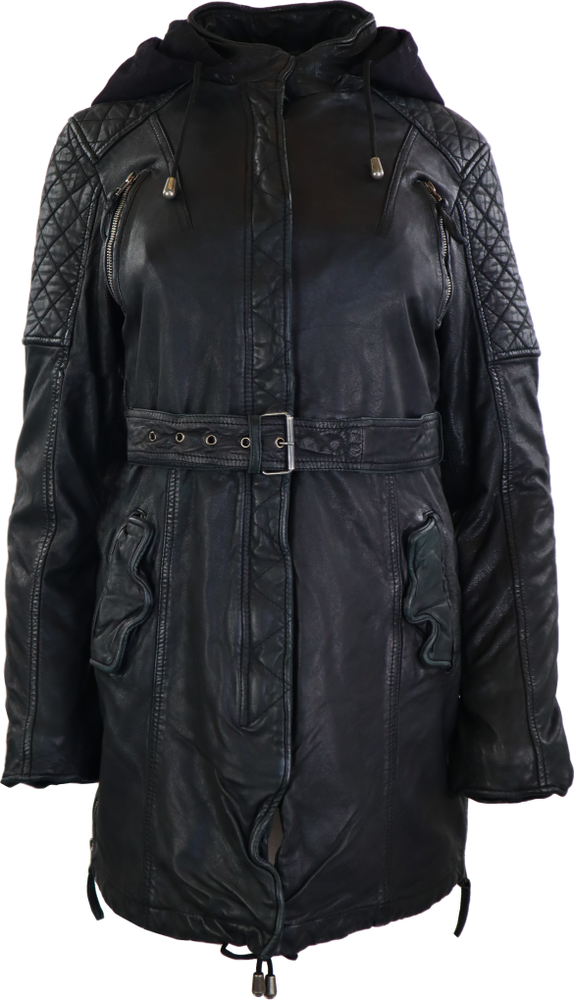 Damen-Lederjacke Sheena-L, Schwarz in 2 Farben, Bild 1