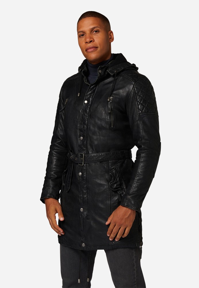 Men's leather jacket Sheena Men, black in 2 colors, Bild 1