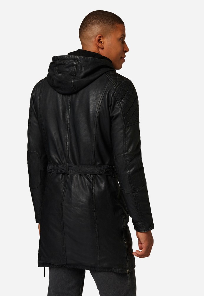 Men's leather jacket Sheena Men, black in 2 colors, Bild 3
