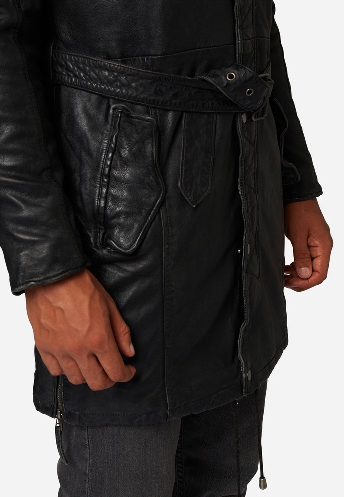 Men's leather jacket Sheena Men, black in 2 colors, Bild 5