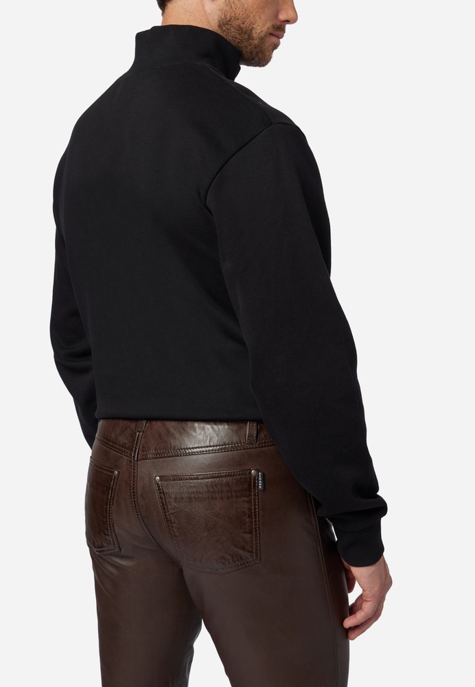 Herren-Lederhose Slim Fit, Braun in 6 Farben, Bild 4