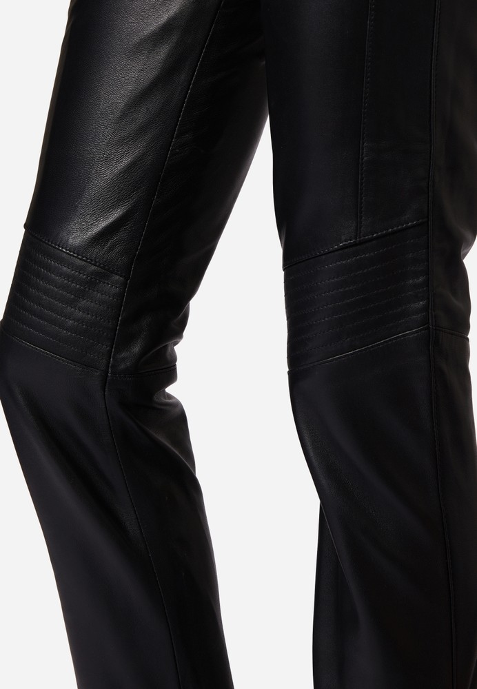 Damen-Lederhose Tally Pant, Schwarz in 1 Farbe, Bild 5