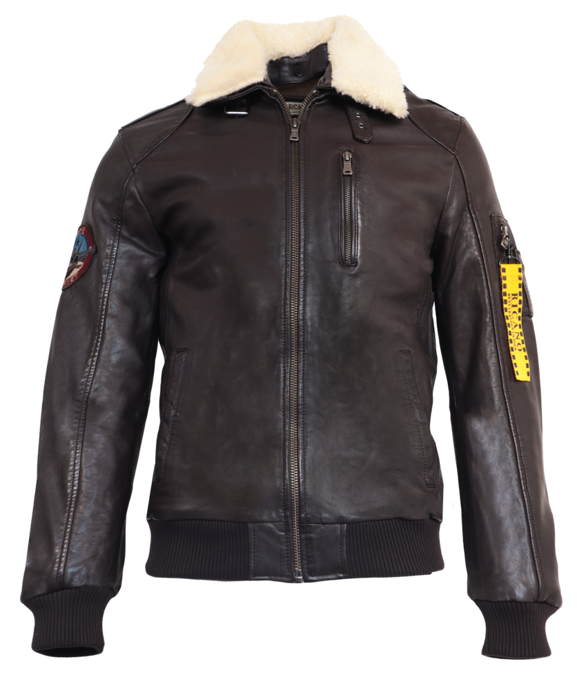 Herren-Lederjacke TG-1011, Braun in 2 Farben, Bild 2