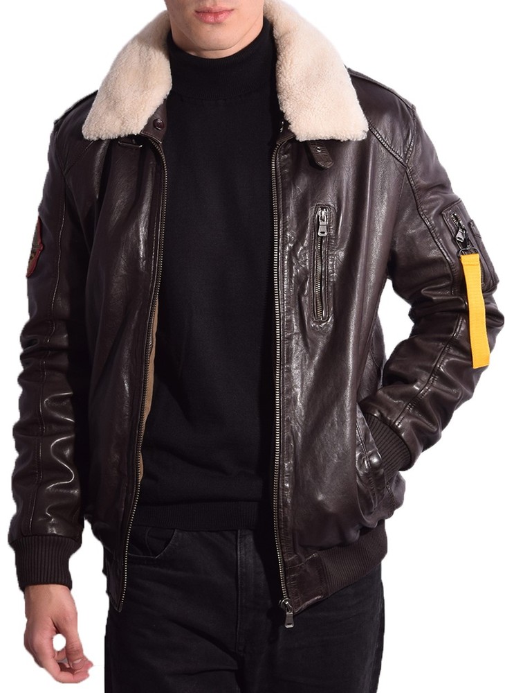 Herren-Lederjacke TG-1011, Braun in 2 Farben, Bild 1