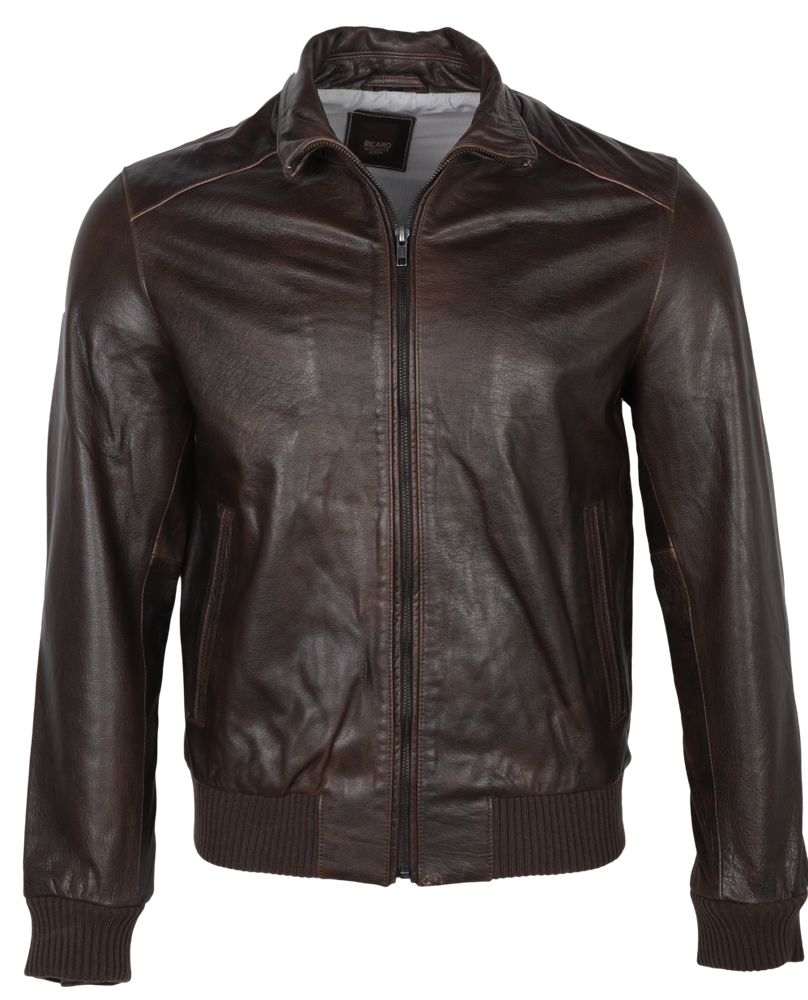 Men's leather jacket Tito Buff, Brown in 3 colors, Bild 1