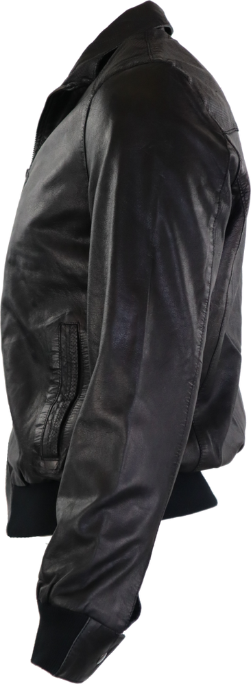 Men's leather jacket Tito, black in 3 colors, Bild 2