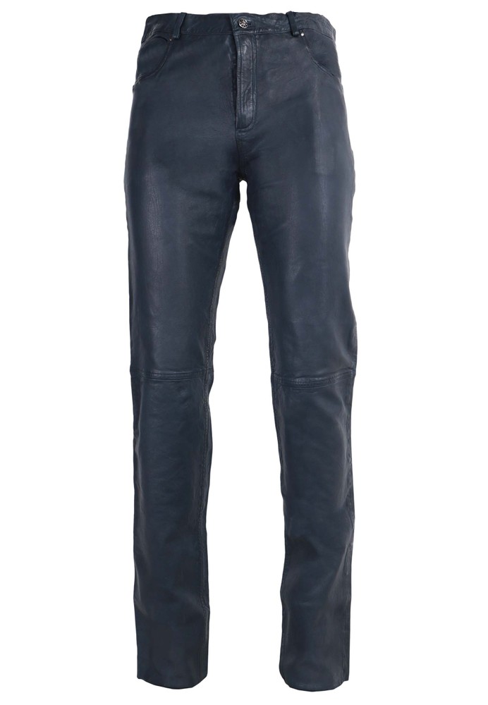 Men's leather pants Trant Pant, Blue in 4 colors, Bild 6